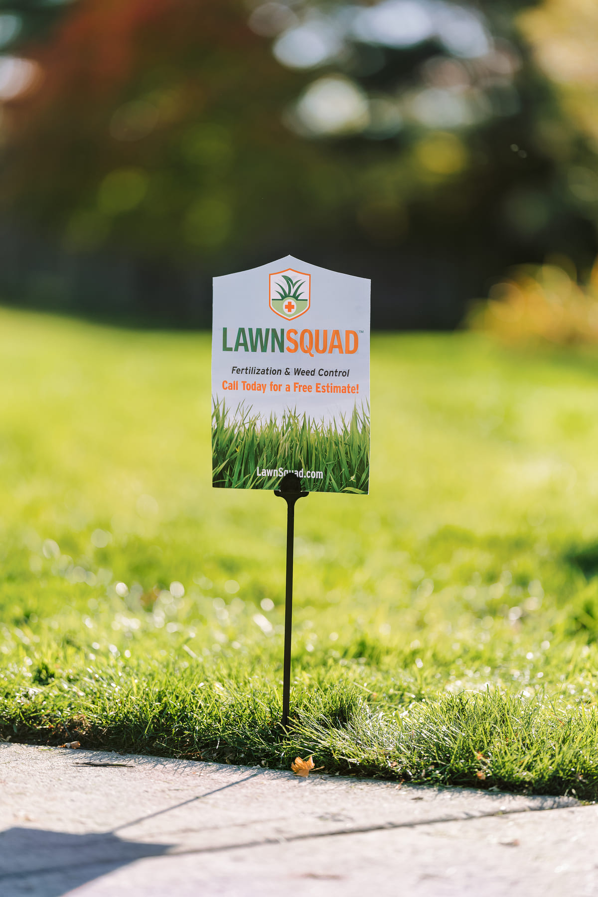 Lawn Squad signage